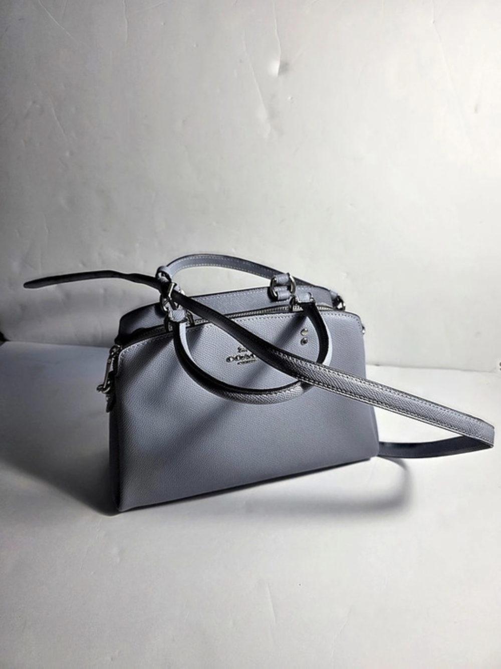 Coach Mollie Gray Leather Satchel Like New